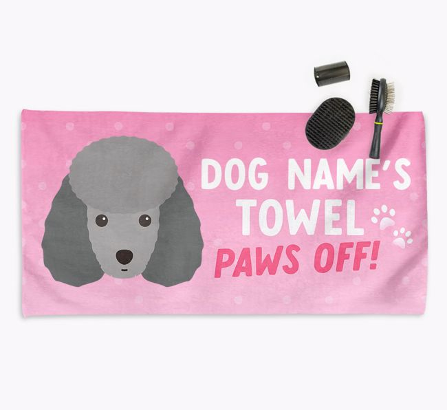 Paws Off Personalized Towel for your {breedFullName}